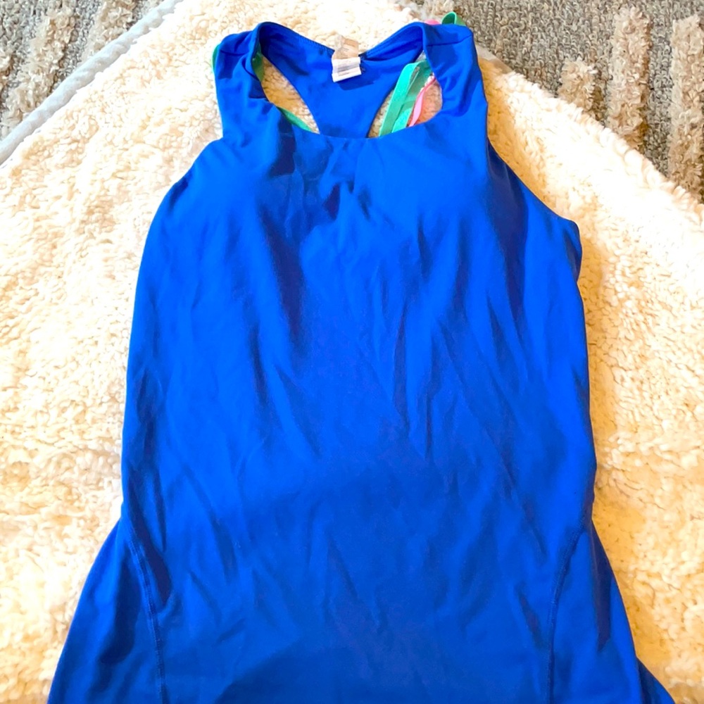 Fabletics built in bra workout top